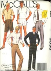 9393 MR POCKET PANTS, SHORTS CUFFS OR NOT PATTERN 32'' 34'' WST